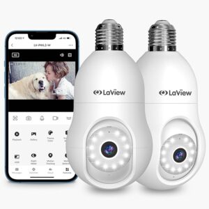 Laview 4MP Light Bulb Security Camera