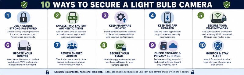 10 Ways to Secure a Light Bulb Camera