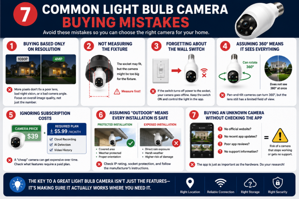 7 Common Light Bulb Camera Buying Mistakes