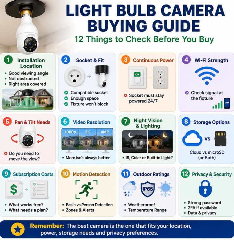 Light Bulb Camera Buying Guide