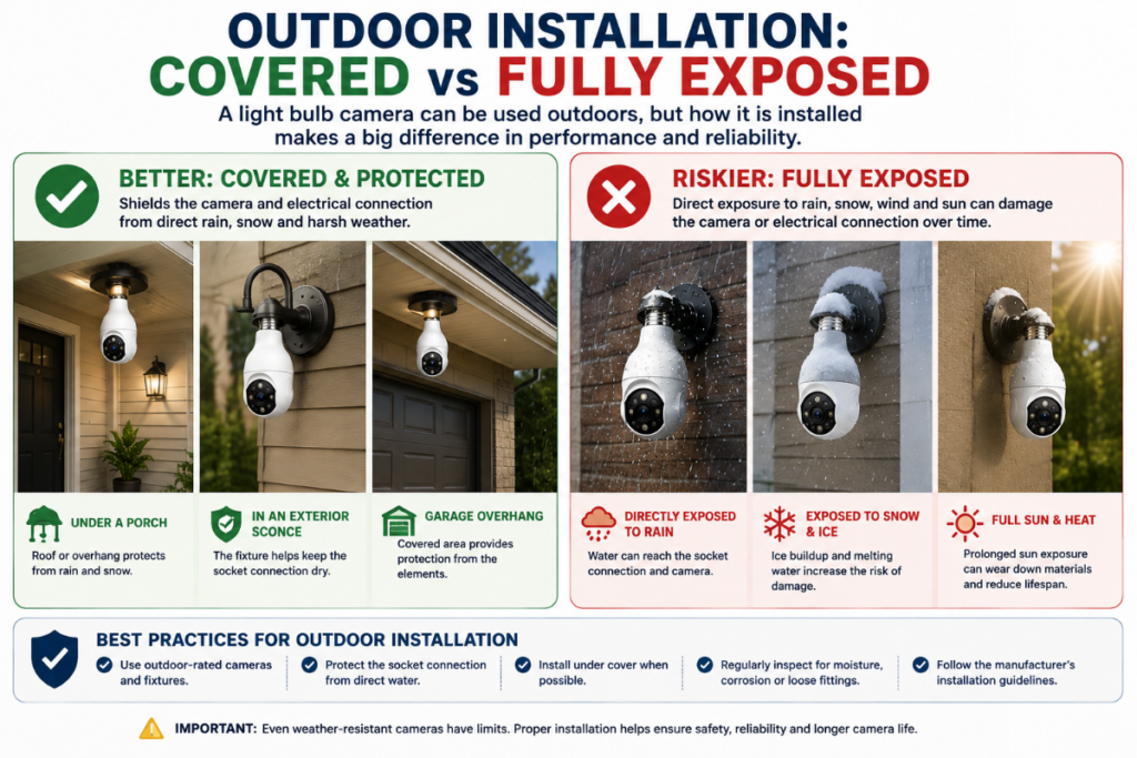 Outdoor Installation - Covered vs Fully Exposed