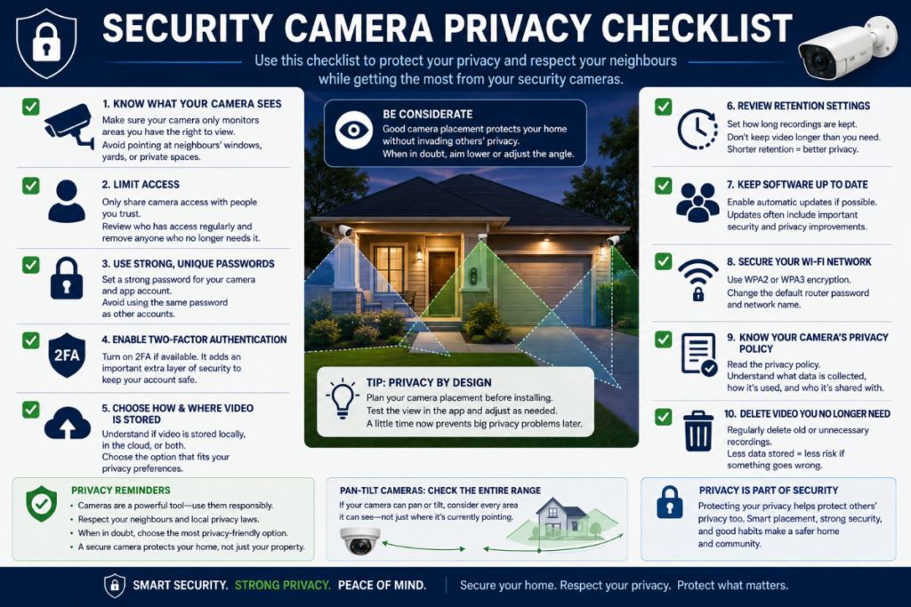 Security Camera Privacy Checklist